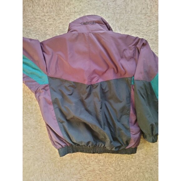 Columbia Coat Men's Large 1990s 2 in 1 Jacket Double Zip radial sleeve fleece - Picture 6 of 12